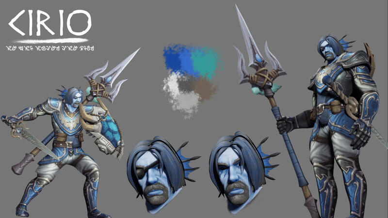 A custom triton piece, done as a personal project.